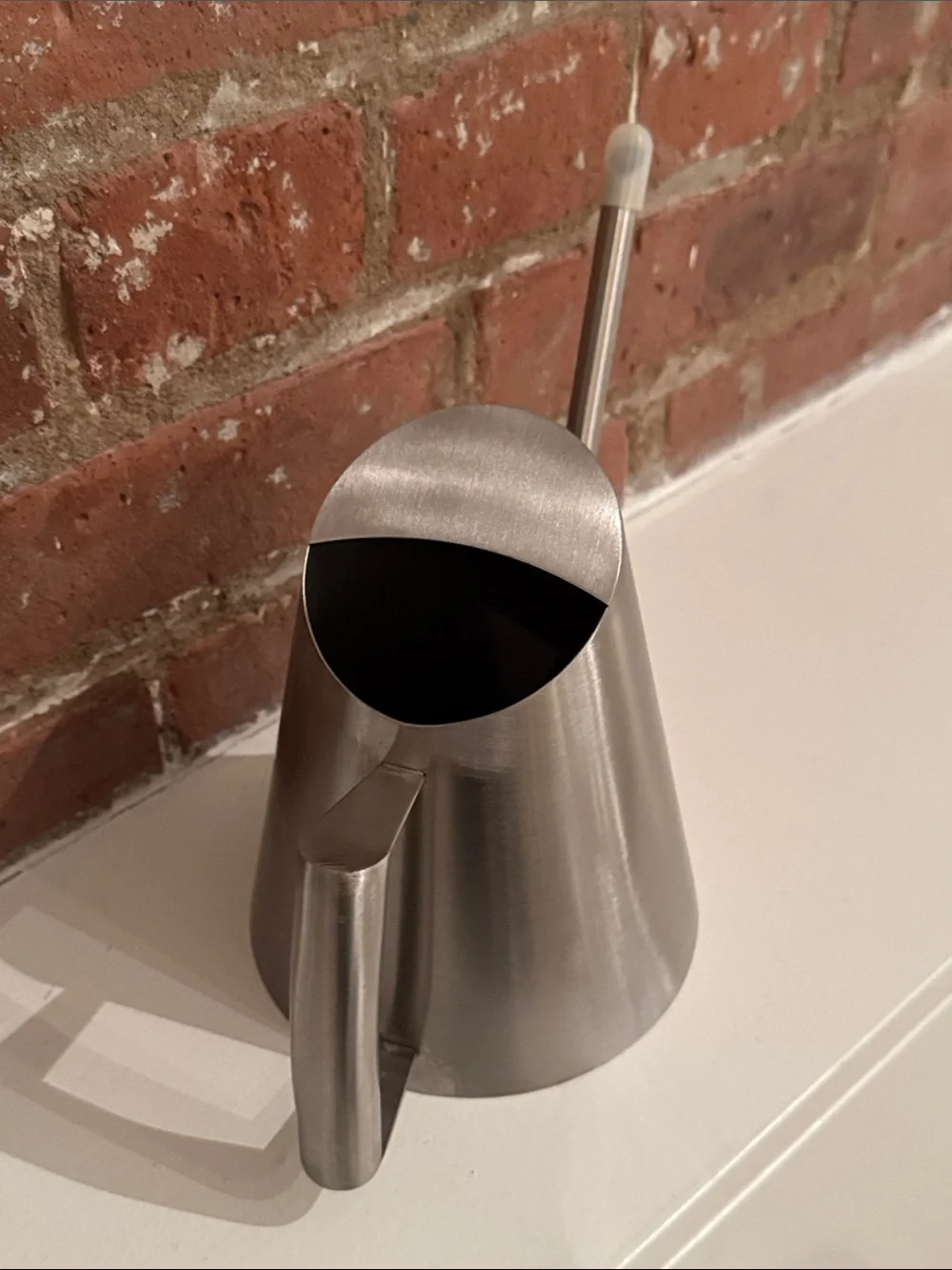 Stainless Steel watering can for indoor plants with long spout - new, never used - Picture 2 of 3